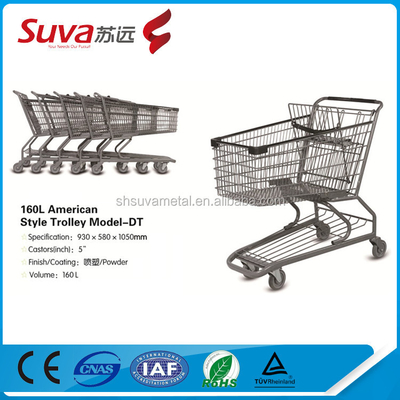 2020 New Style Europe Style Hypermarket Shopping Cart On 4 Wheels