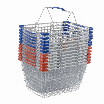 La cesta de compras de mano de moda del supermercado modificó garantía de calidad para requisitos particulares de los colores