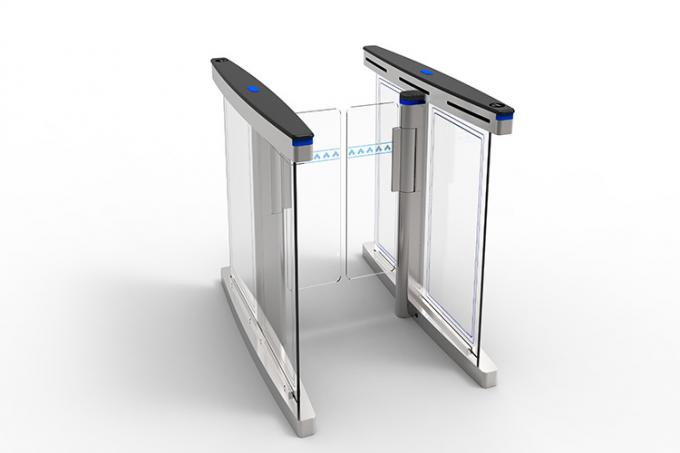 Puerta electrónica de la barrera del oscilación del vidrio del torniquete del control peatonal
