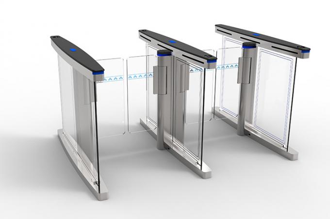 Puerta electrónica de la barrera del oscilación del vidrio del torniquete del control peatonal